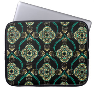 Housse Pour Ordinateur Portable Elégance florale arabesque vintage sans couture mo