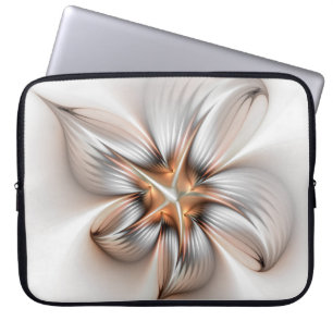 Housse Pour Ordinateur Portable Élégance florale Art Abstrait fractal moderne