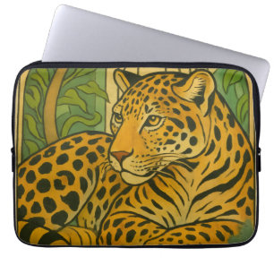 Housse Pour Ordinateur Portable Élégance stylisée de la jungle