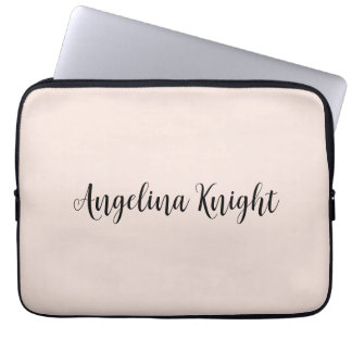 Housse Pour Ordinateur Portable Élégant Design Chic Plain écriture Script
