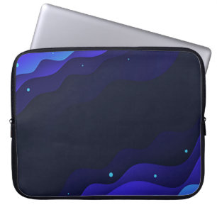 Housse Pour Ordinateur Portable Élégant Manche Ordinateur Portable Blue Abstrait W