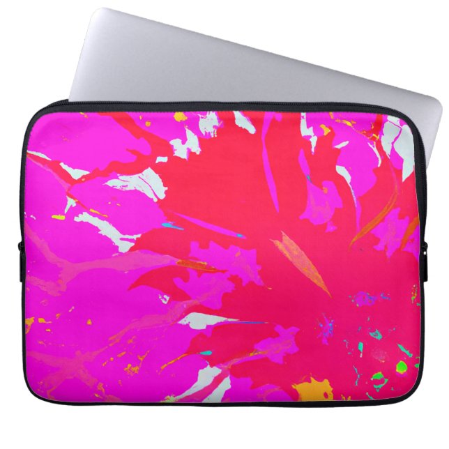Housse Pour Ordinateur Portable Élégant Motif Abstrait rose (Devant)