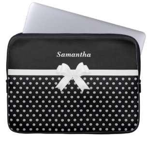 Housse Pour Ordinateur Portable Élégant Ordinateur Portable en Noir et Diamants Gr