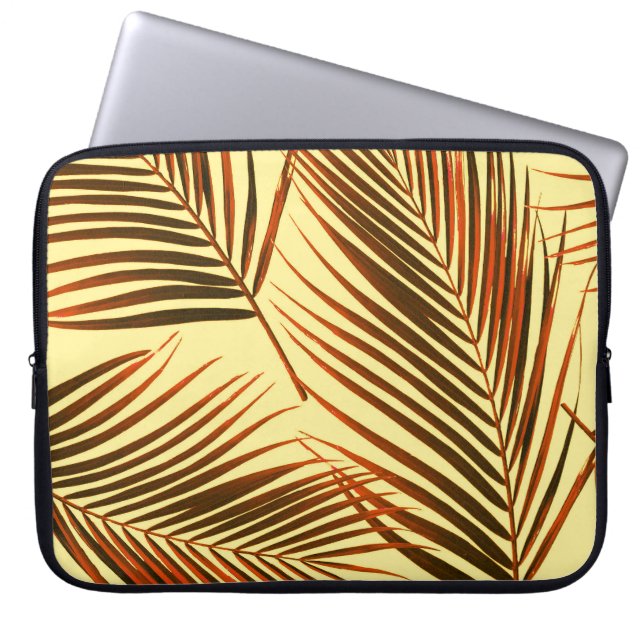 Housse Pour Ordinateur Portable Elégant Palm Répéter conception Motif (Devant)