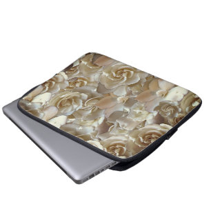 Housse Pour Ordinateur Portable Élégant Rose floral Motif pétal