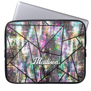 Housse Pour Ordinateur Portable Élégante parties scintillant girly iridescente