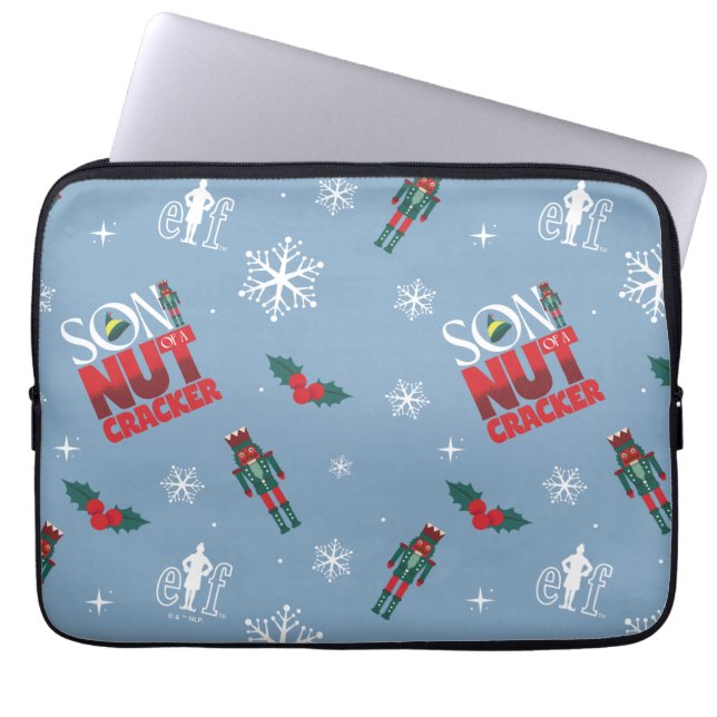 Housse Pour Ordinateur Portable Elf "Fils d'un Noisette" Motif d'hiver (Devant)