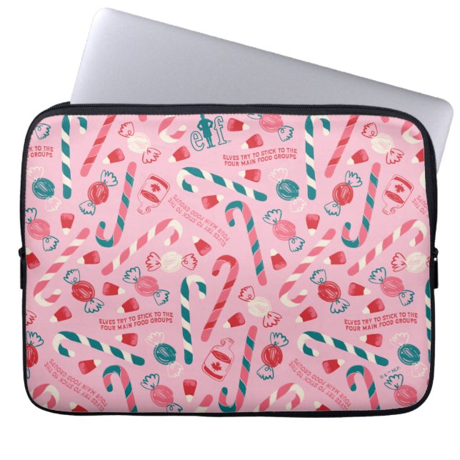 Housse Pour Ordinateur Portable Elf Holiday Candy Motif (Devant)