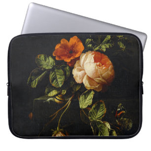 Housse Pour Ordinateur Portable Elias van den Broeck, Still Life avec des Roses