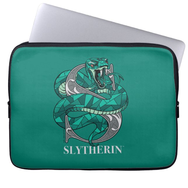 Housse Pour Ordinateur Portable Emblème hachuré SLYTHERIN™ (Devant)