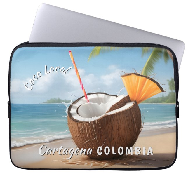 Housse Pour Ordinateur Portable Emplacement personnalisé Coco Loco (Devant)