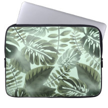 Empreinte feuillage vert tropicale servant de plat