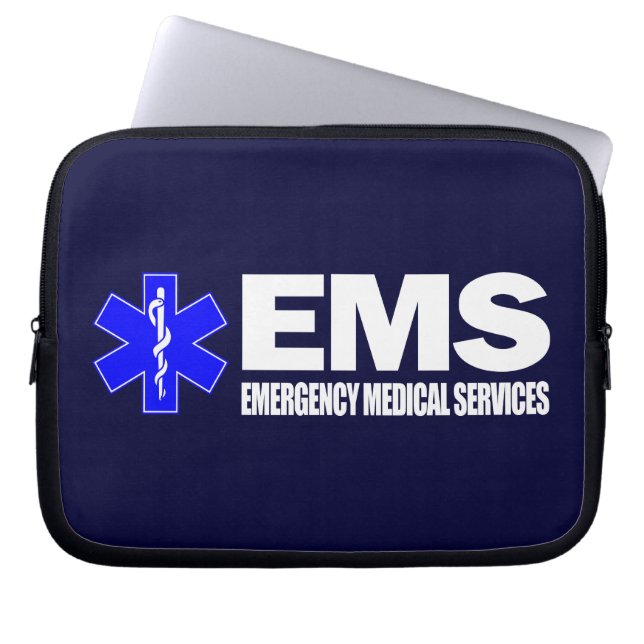 Housse Pour Ordinateur Portable EMS - Services Médicales d'urgence (Devant)