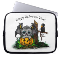 En attente d'Halloween, Bat mignonne et Corbeau