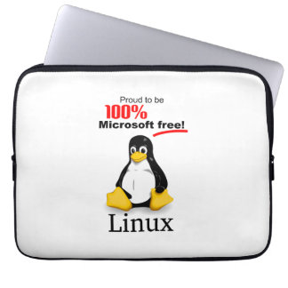Housse pour ordinateur portable en néoprène Linux