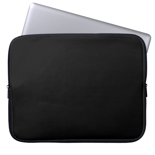 Housse pour ordinateur portable en néoprène noir B (Devant)
