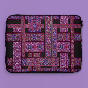 Housse pour ordinateur portable en verre violet au
