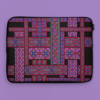 Housse pour ordinateur portable en verre violet au