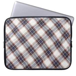 Housse Pour Ordinateur Portable en vichy coton écologique aux couleurs de l'autom