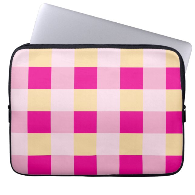Housse Pour Ordinateur Portable en vichy Motif (Devant)