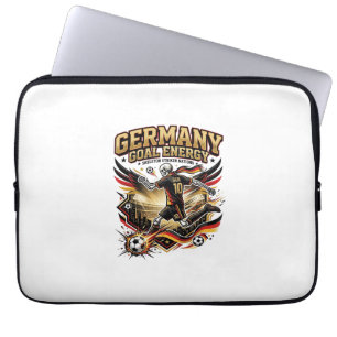 Housse Pour Ordinateur Portable Énergie de but Allemagne Skeleton Striker Nations