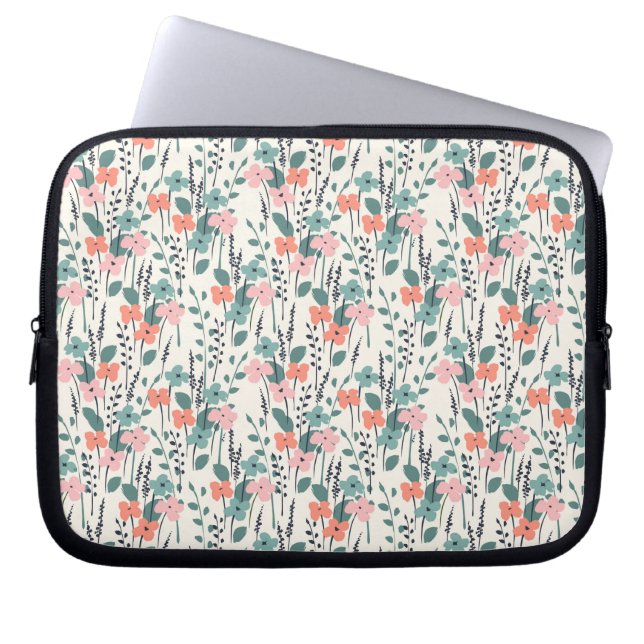 Housse Pour Ordinateur Portable Enfant à fleurs (Devant)