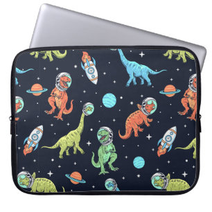 Housse Pour Ordinateur Portable Enfants Dinosaur Astronaut Motif