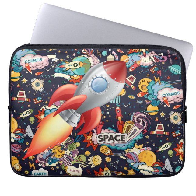 Housse Pour Ordinateur Portable Enfants Espace Extra-Atmosphérique  (Devant)