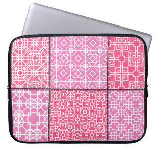 Housse Pour Ordinateur Portable Ensemble de 6 motif géométrique transparent. Vinta