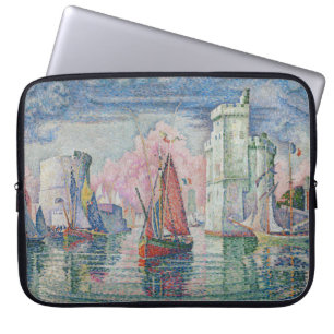 Housse Pour Ordinateur Portable Entrée du port de La Rochelle, Paul Signac