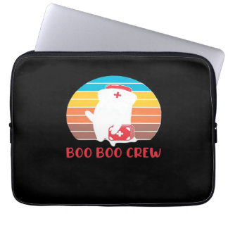 Housse Pour Ordinateur Portable Équipage Boo Boo Infirmière Drôle Fantôme Hallowee