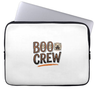 Housse Pour Ordinateur Portable Équipage Boo Modèle de chemise gravé Halloween vin