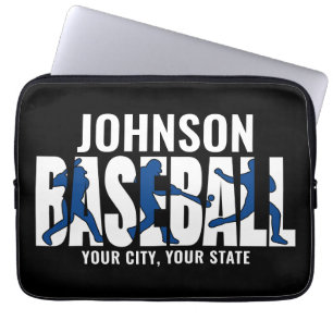 Housse Pour Ordinateur Portable Équipe de baseball AJOUTER NOM Champion Joueur de