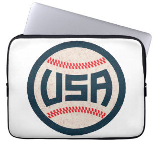 Housse Pour Ordinateur Portable Équipe de baseball USA