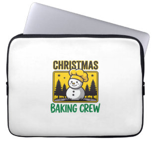 Housse Pour Ordinateur Portable Équipe de boulangerie de Noël Bonhomme de neige Mo