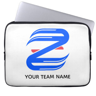 Housse Pour Ordinateur Portable Équipe de lettre athlétique personnalisable Z