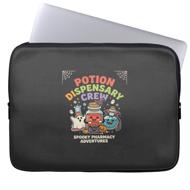 Housse Pour Ordinateur Portable Équipe de potion de pharmacie Halloween (Devant)