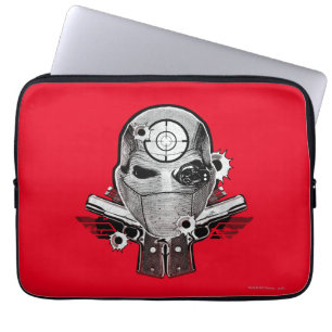 Housse Pour Ordinateur Portable Équipe de suicide Deshot Masque & Armes Tatouage