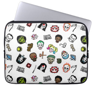 Housse Pour Ordinateur Portable Équipe de suicide   Emoji Motif de l'équipe de sui
