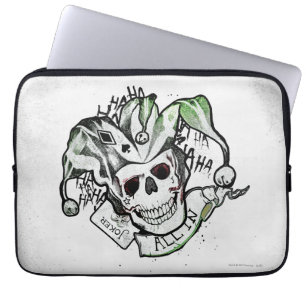 Housse Pour Ordinateur Portable Équipe de suicide Joker Crull "All In" Tattoo Ar