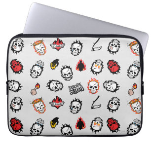 Housse Pour Ordinateur Portable Équipe de suicide Motif Diablo Emoji