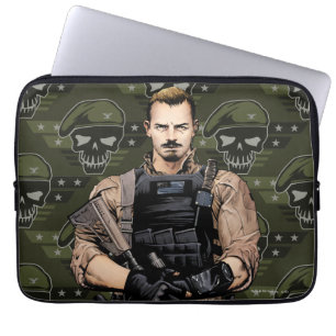 Housse Pour Ordinateur Portable Équipe de suicide Rick Drapeau Bande dessinée Ar