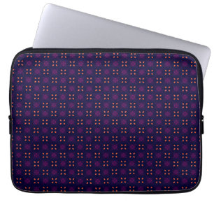 Housse Pour Ordinateur Portable Équipe sportive violette et orange School Spirit