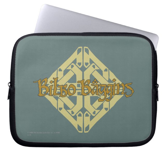 Housse Pour Ordinateur Portable Erebor - Nom BILBO BAGGINS™ (Devant)