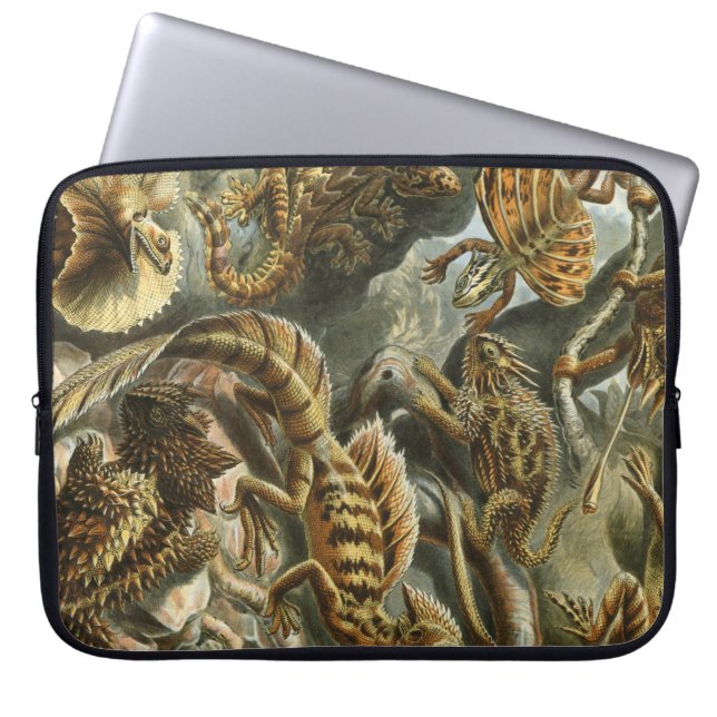 Housse Pour Ordinateur Portable Ernst Haeckel, ancienne illustration de mode Lacer (Devant)