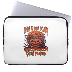 Housse Pour Ordinateur Portable Est Costume Halloween Effrayant Citrouille Araigné