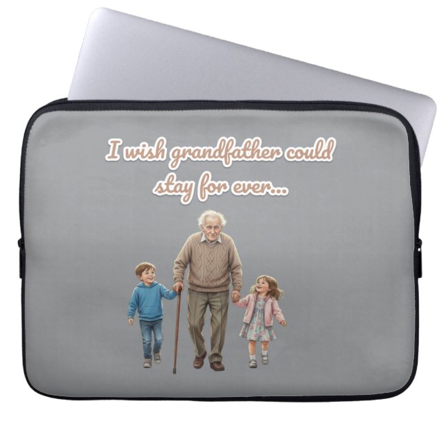 Housse Pour Ordinateur Portable eternal love for grandfather (Devant)