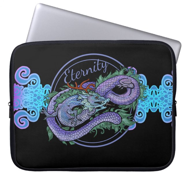 Housse Pour Ordinateur Portable Eternité du dragon oriental (Devant)