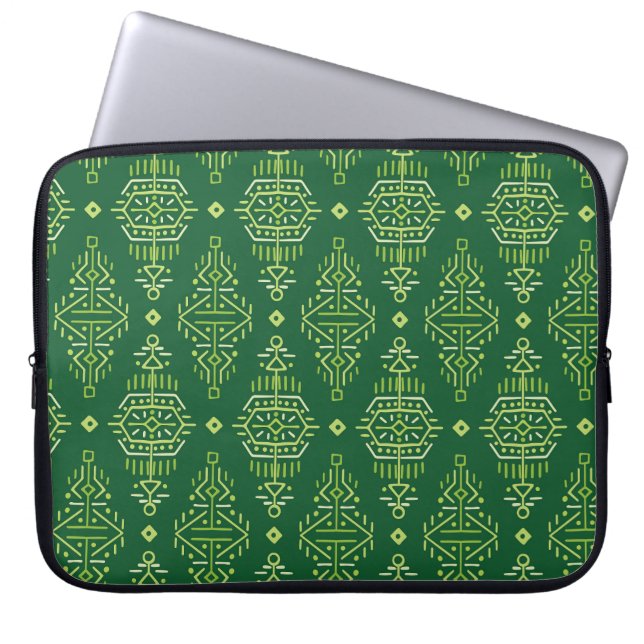 Housse Pour Ordinateur Portable Ethnic Boho : Creative Tribal Seamless. (Devant)
