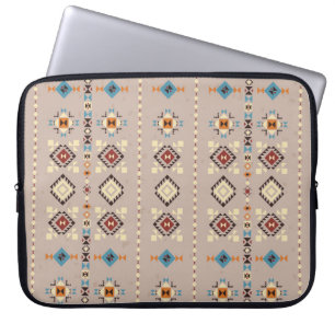 Housse Pour Ordinateur Portable Ethnique : un motif tribal transparent